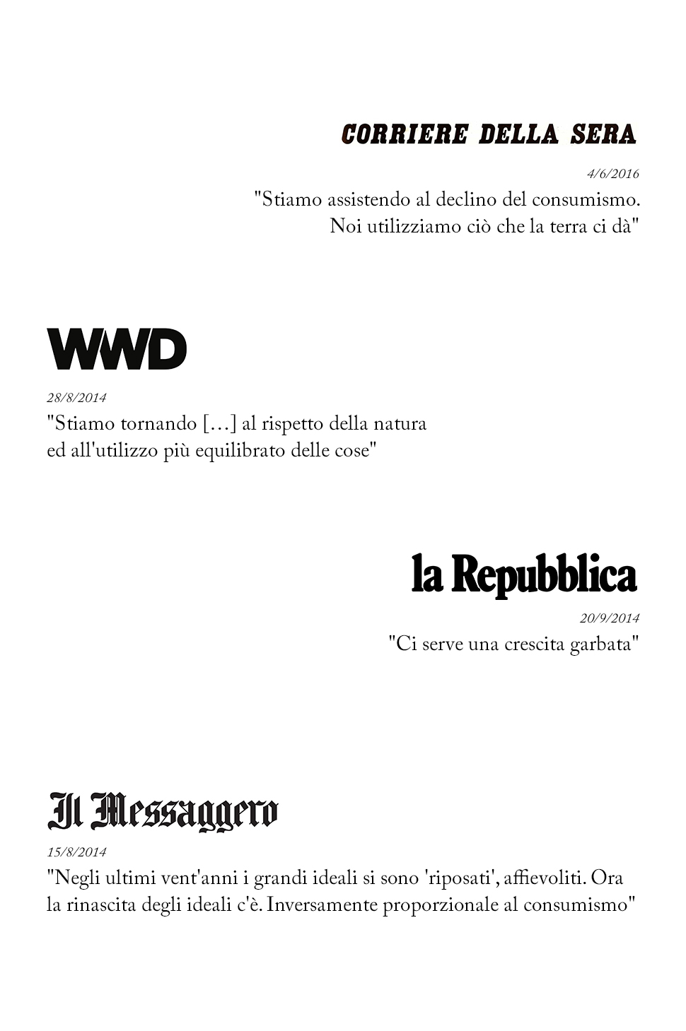 Il 
Declino del Consumismo